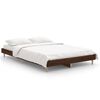 vidaXL Estrutura cama s/ colch&atilde;o derivados madeira carvalho castanho