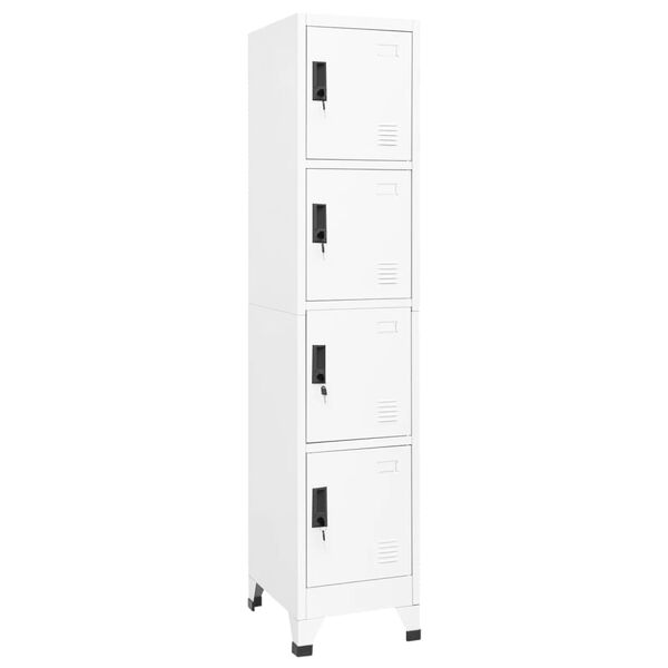 vidaXL Cacifo 38x45x180 cm aço branco