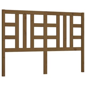 vidaXL Cabeceira de cama 156x4x100 cm pinho maci&ccedil;o castanho mel