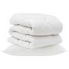 vidaXL Edred&atilde;o com travesseiro 2 unid. Branco Microfibra