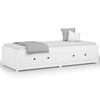 vidaXL Sof&aacute;-cama de solteiro 90x190 cm madeira de pinho maci&ccedil;a branco