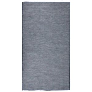 vidaXL Tapete de tecido plano para exterior 80x150 cm azul