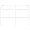 vidaXL Cabeceira de cama 140 cm metal branco