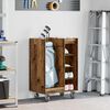 vidaXL Arm&aacute;rio de Golfe com roda Liso Madeira antiga 65 x 45 x 98 cm