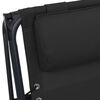 vidaXL Cadeiras de pátio dobráveis 2 pcs textilene preto