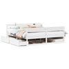 vidaXL Cama sem colch&atilde;o 200x200 cm madeira de pinho maci&ccedil;a branco