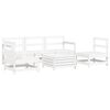 vidaXL 6 pcs conjunto sof&aacute;s de jardim madeira de pinho maci&ccedil;a branco