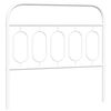 vidaXL Cabeceira de substitui&ccedil;&atilde;o 100 cm metal branco