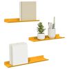 vidaXL Prateleira Flutuante 3 pcs Amarelo Mostarda 40 x 9 x 2,5 cm A&ccedil;o