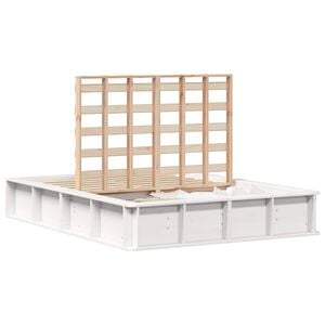 vidaXL Estrutura da Cama Branco 135 x 190 cm