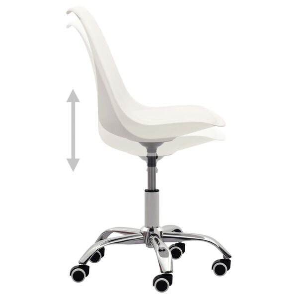 vidaXL Cadeiras de jantar 2 pcs couro artificial branco