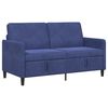 vidaXL Sofa com Armazenamento Azul Pol&iacute;cia 152 x 78 x 87 cm Poli&eacute;ster