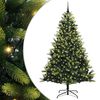 vidaXL &Aacute;rvore de Natal Artificial Articulada 300 LEDs Verde 240 cm
