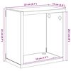vidaXL Prateleiras parede forma de cubo 6 pcs 22x15x22cm branco/sonoma