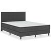 vidaXL Cabeceira de cama 140x200 cm tecido cinzento-escuro