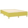 vidaXL Cama box spring c/ colch&atilde;o e LED 140x200 cm tecido verde