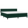 vidaXL Cama com molas colch&atilde;o 200x210 cm veludo verde-escuro
