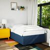 vidaXL Cama boxspring com colch&atilde;o 120x190 cm tecido azul