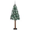 vidaXL &Aacute;rvore de Natal Slim com 300 LEDs com suporte Verde 180 cm