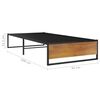 vidaXL Estrutura de cama 90x200 cm metal preto