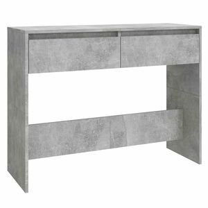 vidaXL Mesa consola 100x35x76,5 cm derivados madeira cinzento-cimento