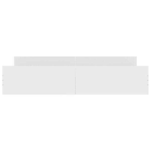 vidaXL Estrutura de cama c/ pain&eacute;is cabeceira e p&eacute;s 200x200 cm branco