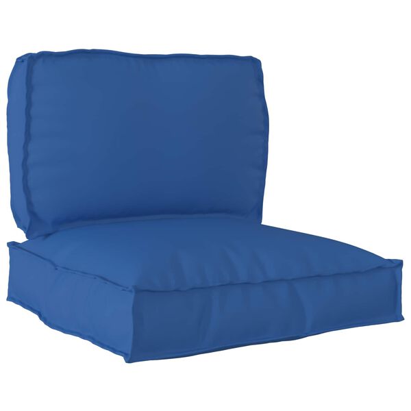 vidaXL Conjunto de Almofadas para Palete 2 pcs Azul Royal
