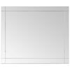 vidaXL Espelho de parede 80x60 cm vidro
