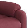 vidaXL Poltrona de massagens reclin. elevat&oacute;ria tecido vermelho tinto