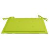 vidaXL Cadeiras jardim c/ almofad&otilde;es verde brilhante 2 pcs teca maci&ccedil;a