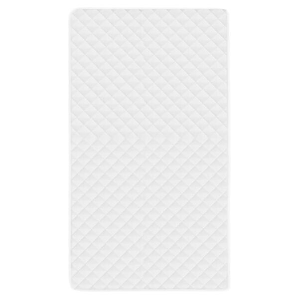 vidaXL Protetor de colch&atilde;o acolchoado 140x200 cm leve branco