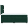 vidaXL Cama boxspring com colch&atilde;o 120x190 cm veludo verde-escuro