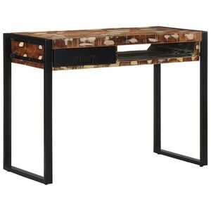 vidaXL Secret&aacute;ria multicor 100x50x75 cm madeira maci&ccedil;a recuperada