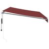 vidaXL Toldo retr&aacute;til autom&aacute;tico com luz LED 350x250 cm bord&ocirc;