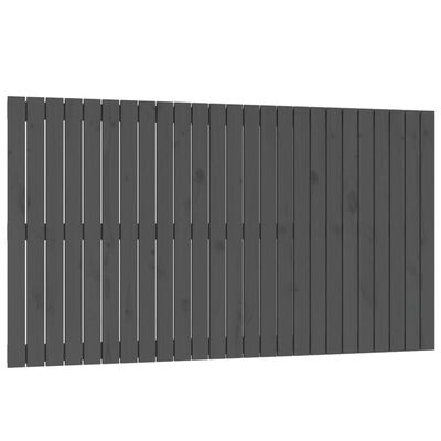 vidaXL Cabeceira de parede 159,5x3x90 cm madeira de pinho maciça cinza