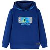 Sweatshirt para crian&ccedil;a com capuz azul-escuro 92