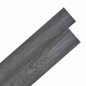 vidaXL Pranchas de Piso Preto e Branco 5,02 m&sup2; 36 unid. PVC