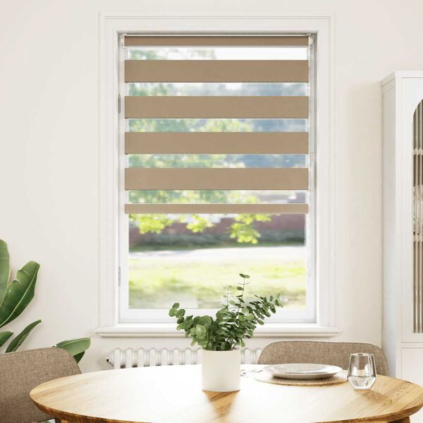 vidaXL Cortina de zebra 70x150 cm largura do tecido 65,9 cm poliéster