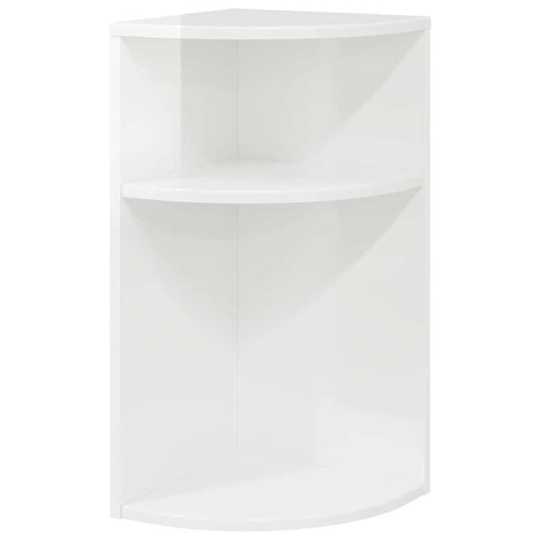 vidaXL Mesa de apoio Branco Brilhante 29,6 x 29,6 x 60 cm