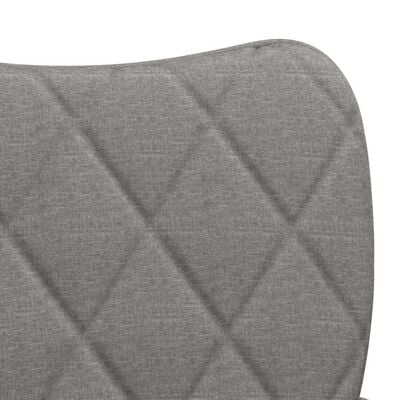 vidaXL Cadeiras de jantar 2 pcs tecido cinzento-claro