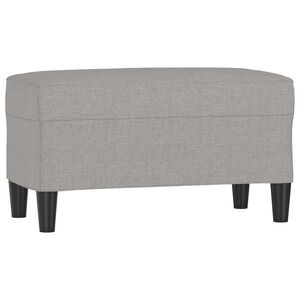 vidaXL Banco 70x35x41 cm tecido cinzento-claro