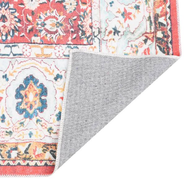 vidaXL Tapete estampado lav&aacute;vel poli&eacute;ster 160x230 cm multicor