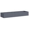vidaXL Vaso/floreira 280x80x40 cm a&ccedil;o antracite