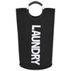 vidaXL Separador de roupa suja 2 pcs preto