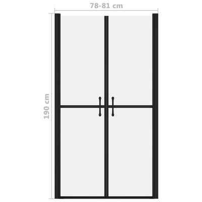 vidaXL Porta de duche ESG opaco (78-81)x190 cm