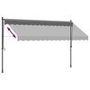 vidaXL Toldo retr&aacute;til 350x150 cm tecido e a&ccedil;o antracite