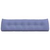 vidaXL Travesseiro para Costas Azul Jeans 180 x 24 x 50 cm tecido