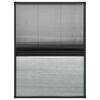 vidaXL Tela anti-insetos plissada janela quebra-luz alum&iacute;nio 80x120cm