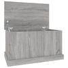 vidaXL Caixa de arruma&ccedil;&atilde;o 70x40x38 cm derivados madeira cinza sonoma