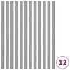 vidaXL Mangas em espuma p/ postes de trampolim 12 pcs 92,5 cm cinzento